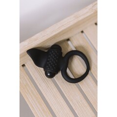 Эрекционное виброкольцо Lingus черное от Adrien lastic