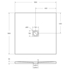 BelBagno TRAY-MR-UNO-A-90-35-W TRAY-MR-UNO-A-90-35-W Поддон из искусственного мрамора