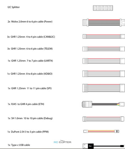 Комплект проводов для Pixhawk 6X Holybro standart