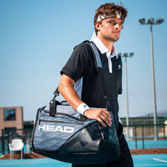 Теннисная сумка Head Djokovic Duffle Bag - anthracite/black