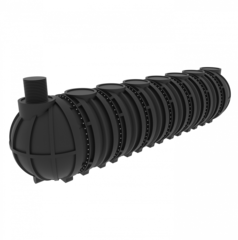 Емкость подземная горизонтальная Мультпласт M40 40000 л. горизонтальная (10340x2400x2400см;1420кг;черный) - арт.555434.36