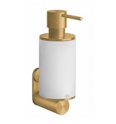 Gessi 316 54713#727 Дозатор для жидкого мыла настенный, цвет: белый/Brass Brushed PVD