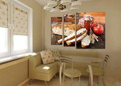 Модульная картина "Полезный завтрак"