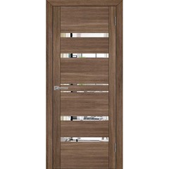 Купить Межкомнатная дверь экошпон Uberture 30030 серый велюр с зеркалом