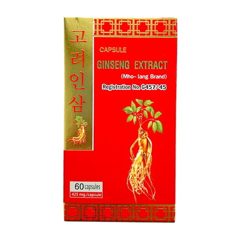 Капсулы общеукрепляющие с корнем Женьшень Ginseng Extract Capsule Kongkaherb, 60 кап.