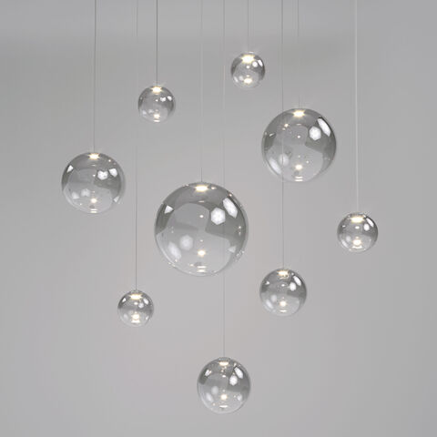 Подвесной светодиодный светильник 50232/1 LED хром/дымчатый