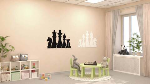 Декоративная панель "Шахматные фигуры - 1"