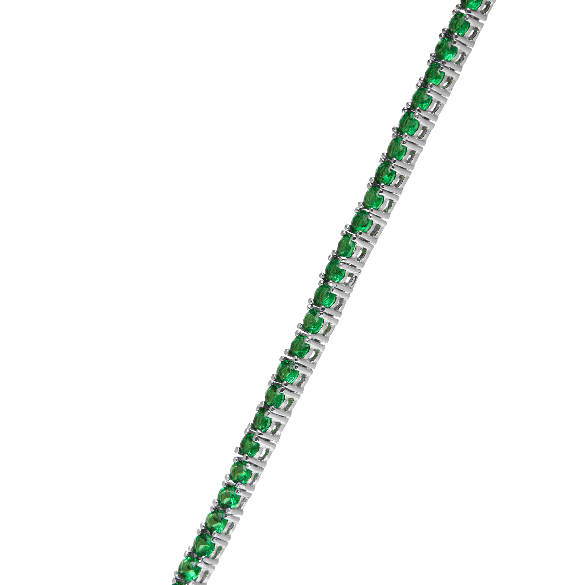 Laguna Silver Emerald Bracelet