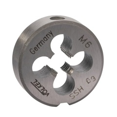 Плашка М 6,0х1,0 DINEN22568 HSS 6g 20х7мм Volkel 27438