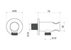 Aquatek AQ2464BGM AQ2464BGM шланговое подсоединение с держателем, шлиф. черный хром