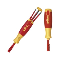 Отвертка диэлектрическая с набором бит LiftUP Electric 6шт Wiha 2831 38613 (SB)