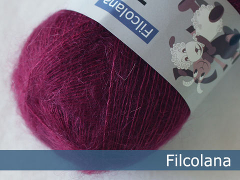 Кид мохер на шелке Filcolana Tilia 213 Fuchsia фуксия купить