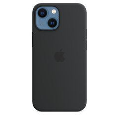 iPhone 13 mini Silicone Case with MagSafe Midnight