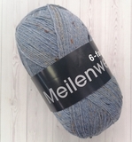 Пряжа Lana Grossa Meinlenweit 6-ply 150 Tweed 9227 джинс