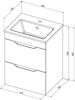 Aquanet 330455 Тумба Практика 50 2 ящ. цв.белый матовый (330455)