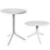 Регулируемый пластиковый стол Step Ø60 см, белый