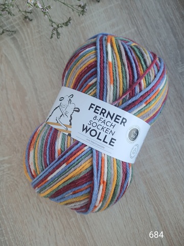 Ferner 8-ply Sockenwolle 684  купить