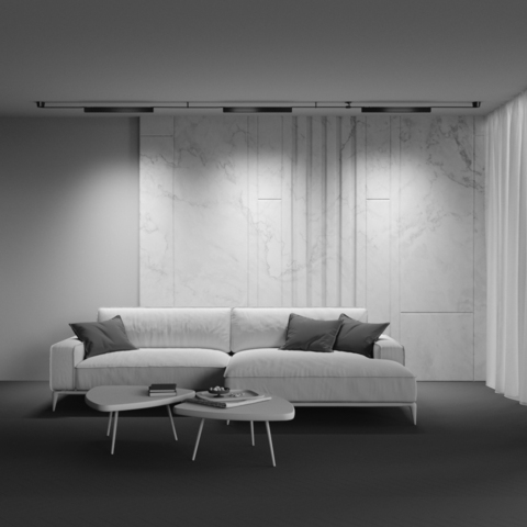 Трековый светодиодный светильник Maytoni Points TR128B-24W4K-M-B