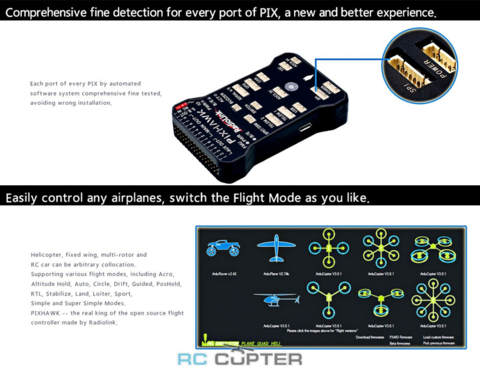 Полётный контроллер Radiolink Pixhawk new circuit design