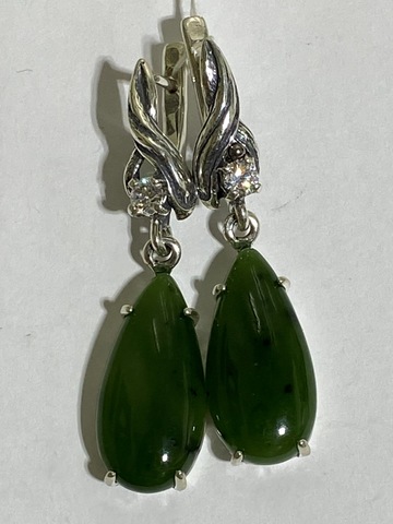 Эвора (серьги из серебра)