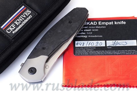 CKF MKAD Empat knife (M390, Ti+CF) 