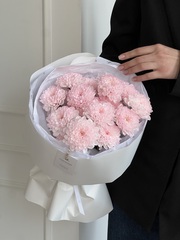 Букет из хризантемы в розовом оттенке