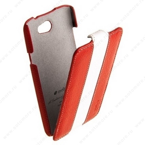 Чехол-флип Melkco для HTC One X Limited Edition Jacka Type (Red/White LC)