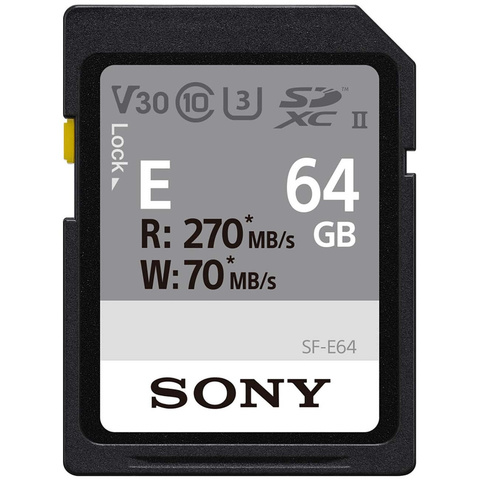 Sony SF-E64 карта памяти SD XC, 64 Гб