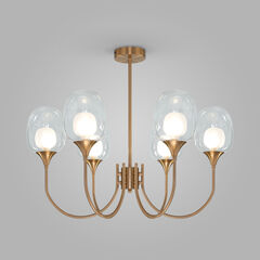 Подвесная люстра Eurosvet Spritz 70217/6 латунь