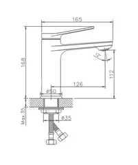 Смеситель для раковины HAIBA HB10572 хром