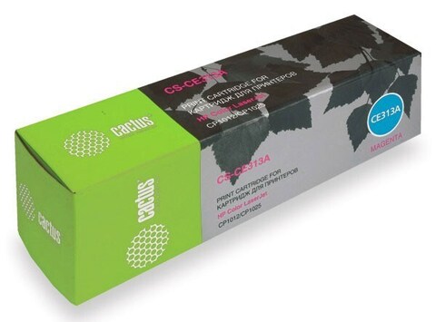 Картридж лазерный Cactus CS-CE313A CE313A пурпурный (1000стр.) для HP LJ CP1012Pro/CP1025