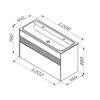 Am.Pm M8FFUX1202WM Func, База 2 ящика (push-to-open), 120 см, цвет белый матовый