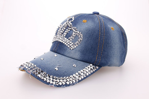 Baseball Jean Caps Women Rhinestone baseball cap - series 2