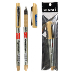 Ручка шариковая, масляная, Piano, синие чернила, серия "Elegant", бежевый корпус, 1 шт