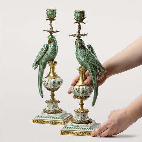 ПОДСВЕЧНИКИ DC GREEN PARROTS