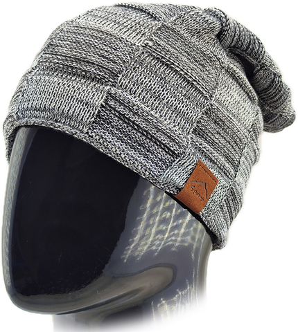 Картинка шапка-бини Skully Wear ZZM-998 11(light grey) - 1
