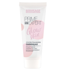 LuxVisage Основа под макияж сияющая PRIME EXPERT Glow skin Жемчужная 35мл