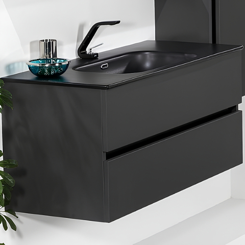 Boheme Vallessi 837-120-A MAT Тумба без раковины 120x46, цвет: антрацит матовый