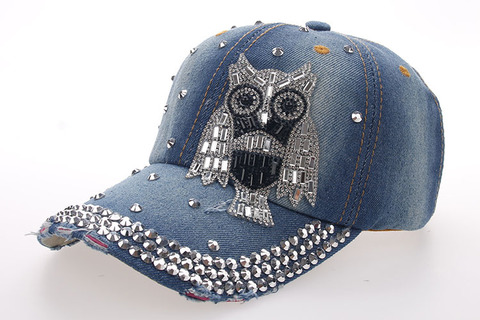 Baseball Jean Caps Women Rhinestone baseball cap - series 2