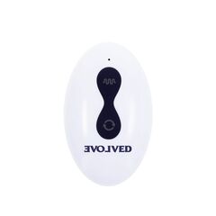 Фиолетовые анальные бусы с вибрацией и вращением Pleasure Orbit - 17,8 см. - 