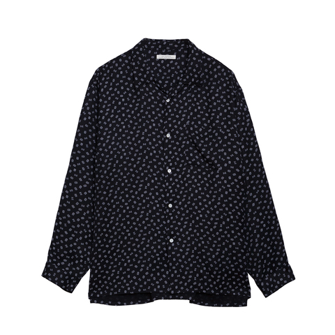 ORIGINAL PRINTED OPEN COLLAR SHIRTS (DECO MONOGRAM) LONG-SLEEVE