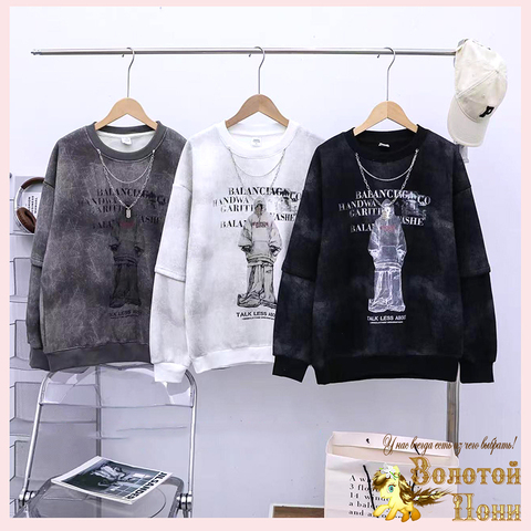 Свитшот хлопок подр м (10-15) 250824-G6015