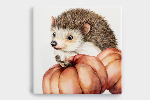 Подставка под кружку 11см Anna Lafarg Autumn forest Еж