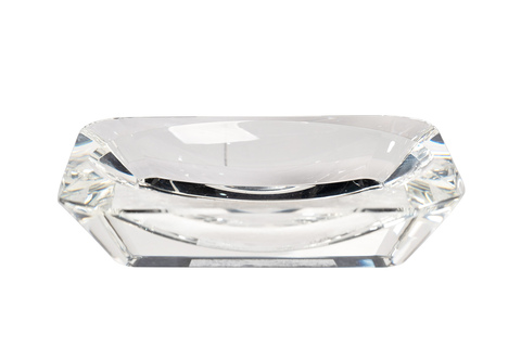 Мыльница стекляная 12х8см Garda Decor прозрачная