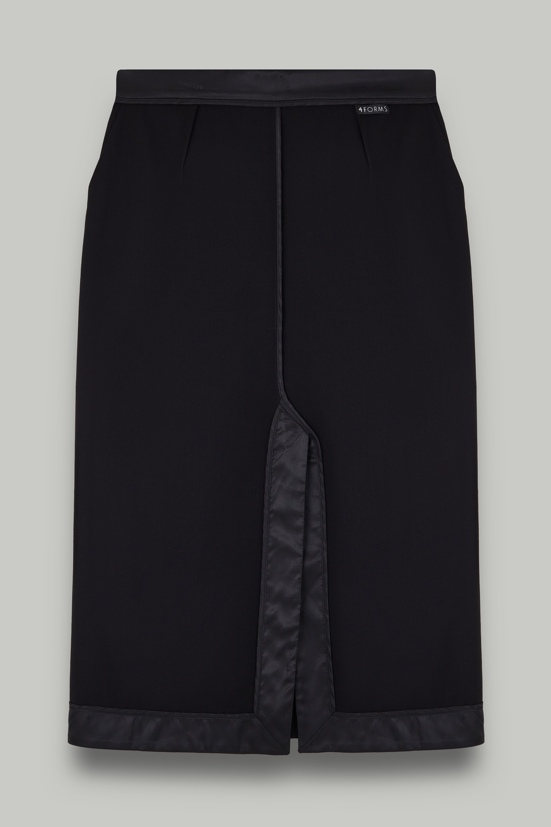 Юбка прямая "Inside out", черный