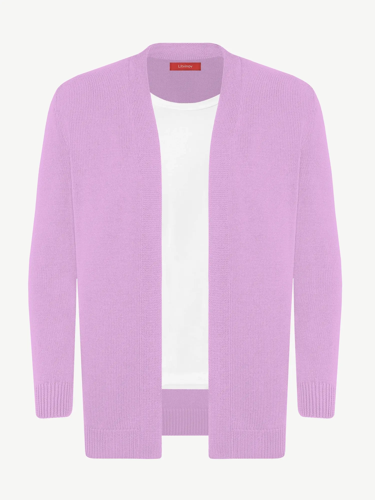 Кардиган с планкой из шелка