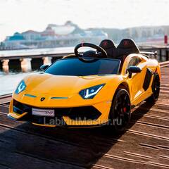 Детский электромобиль " Lamborghini HL328" желтый