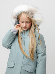 куртка  для девочки  ВК 38112/6 ГР