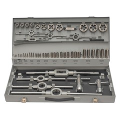 Набор метчиков и плашек M3 -M20 HSS-G 56пр H-Tools 08331040