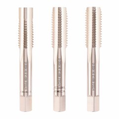 Метчик М 8,0х1,25 (Комплект 3шт, с цапфой) DIN352 HSSEV3 6h 63мм a=4,9 H-Tools 113210HT